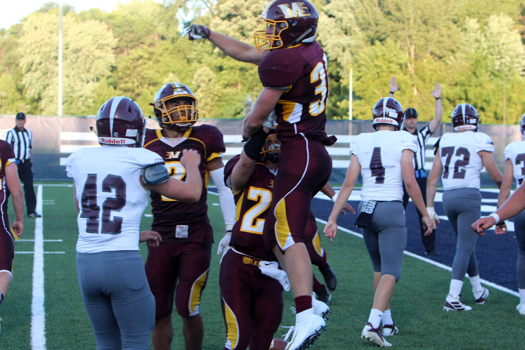 Holmen at Menomonie football 8-29-19